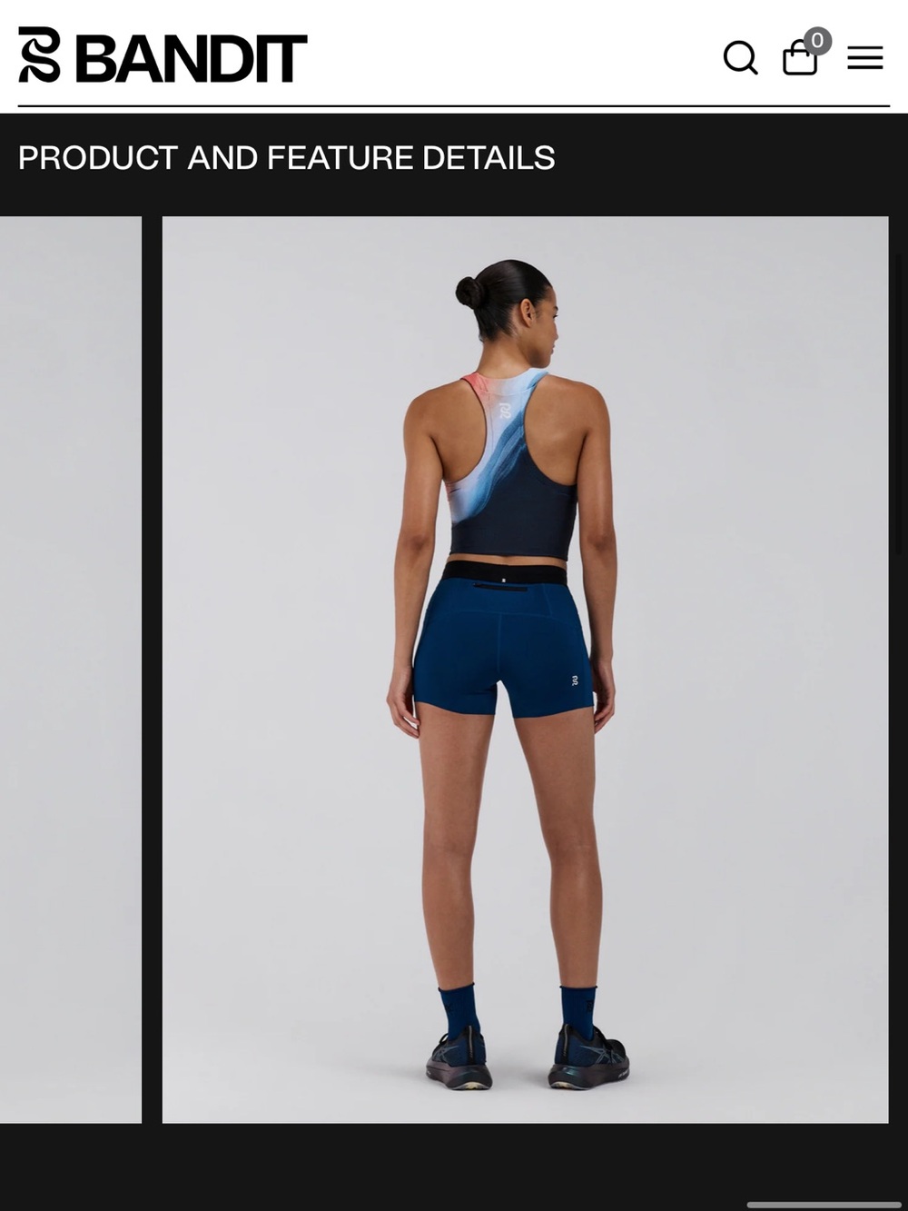 ***ISO*** WOMEN'S STAMINA™ RACE CROP - THERMAL FIELD RUSTED APRICOT - Picture 8 of 9